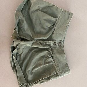 Bershka army green shorts